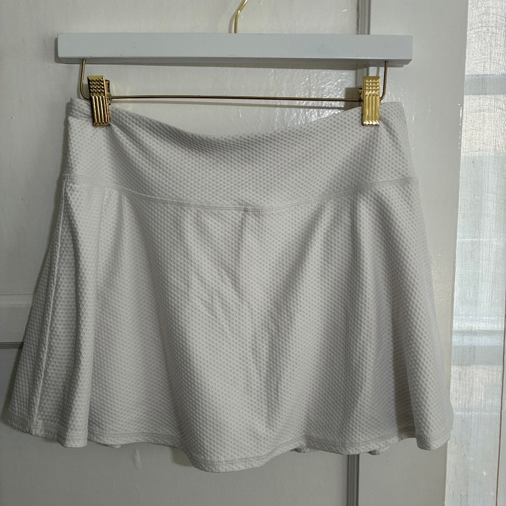 Lined White Tennis Skirt